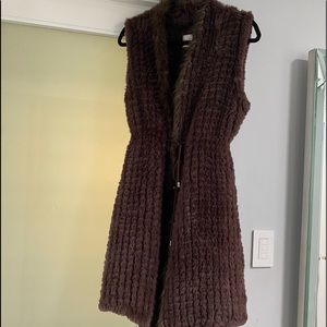 Faux Fur Long Vest